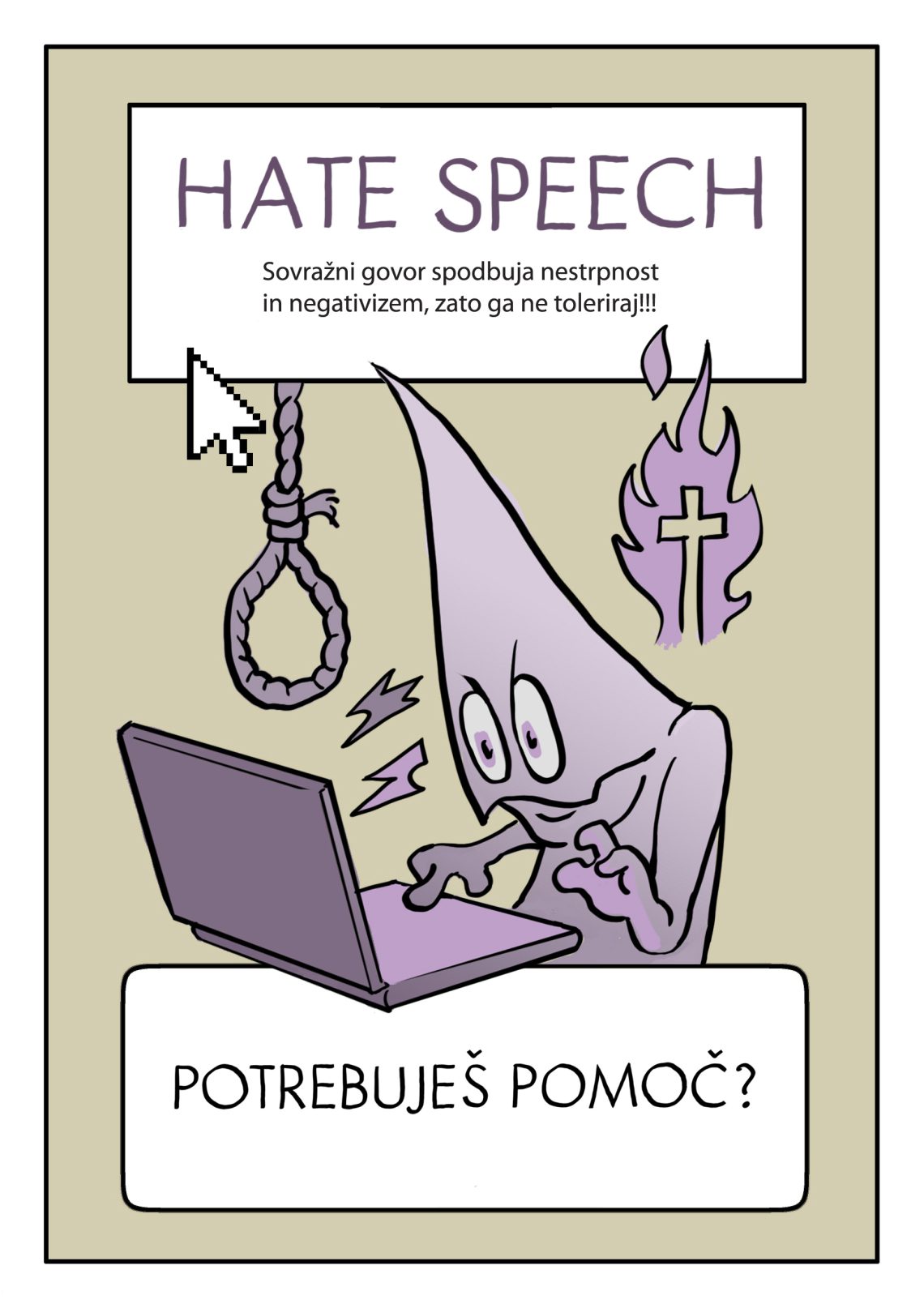 HATE SPEECH: Sovražni govor spodbuja nestrpnost in negativizem, zato ga ne toleriraj!!!