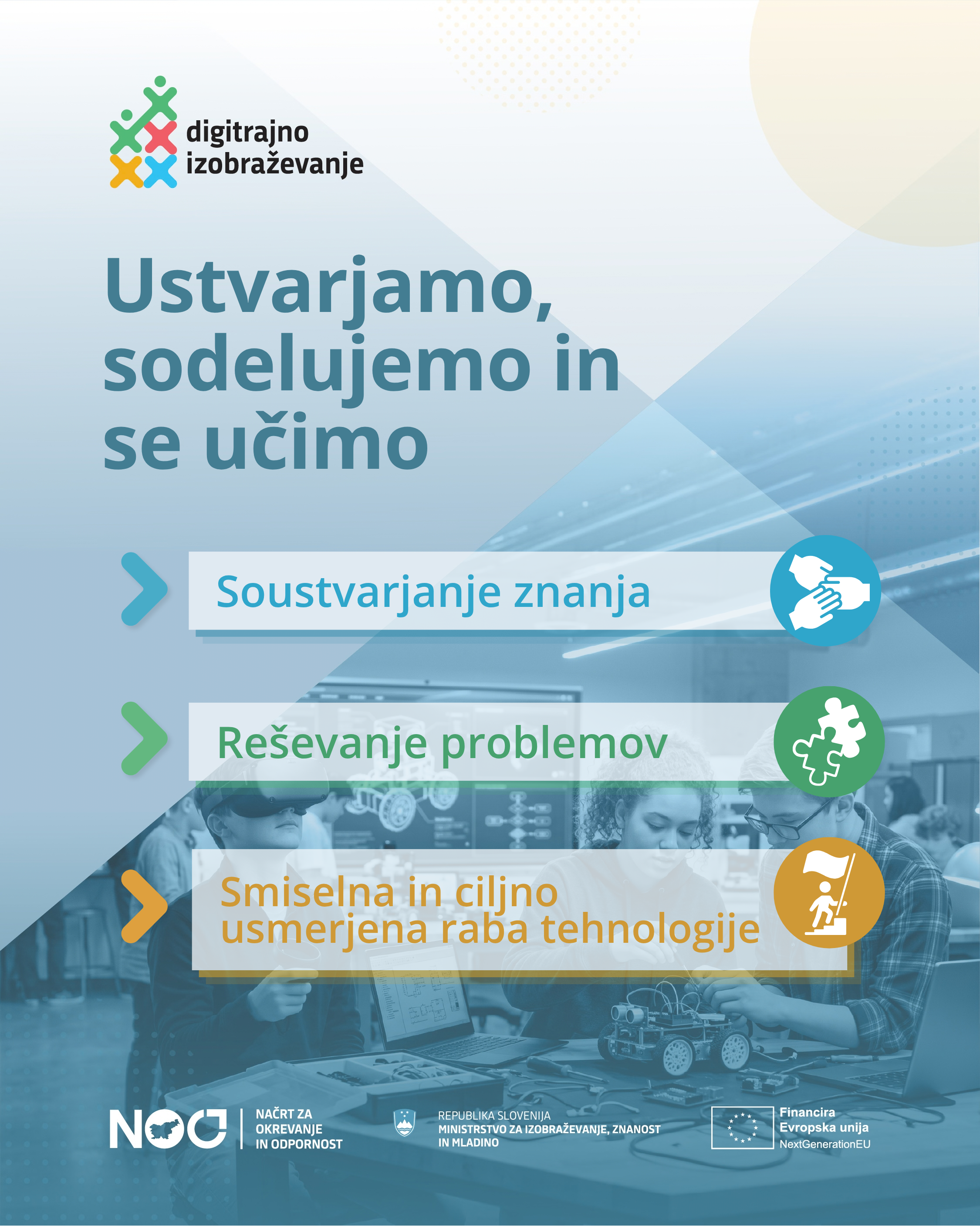 ustvarjamo, sodelujemo in se učimo
